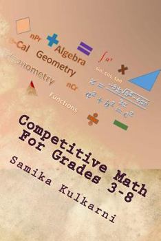 Paperback Competitive Math For Grades 3-8 Book