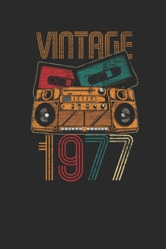 Vintage 1977: Graph Paper Notebook – Birthday Gift or Anniversary Gift Idea