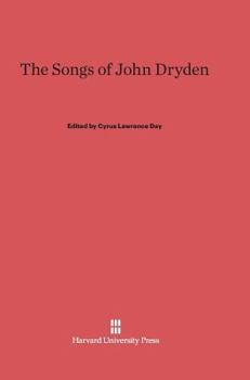 Hardcover Songs of John Dryden Book