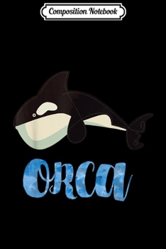 Paperback Composition Notebook: Cartoon Orca Whale Funny Beach Art Graphic Journal/Notebook Blank Lined Ruled 6x9 100 Pages Book