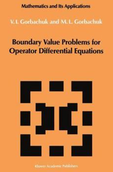 Paperback Boundary Value Problems for Operator Differential Equations Book