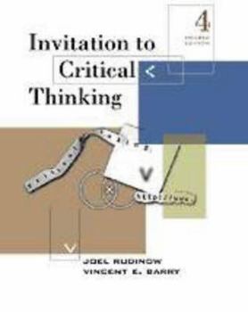 Paperback Invitation to Critical Thinking Book
