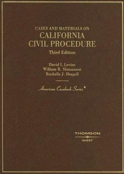 Hardcover California Civil Procedure: Cases and Materials Book