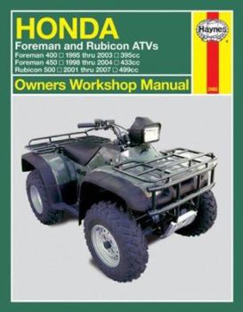 Paperback Haynes Honda Foreman & Rubicon ATVs Owners Workshop Manual: 1995 Thru 2007 Book