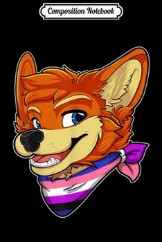 Composition Notebook: Genderfluid Fursona Furry Fox Gay Rights Pride Week  Journal/Notebook Blank Lined Ruled 6x9 100 Pages