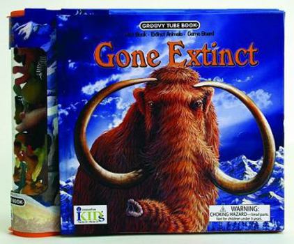 Hardcover Groovy Tube Books: Gone Extinct! (Fact Book, Game Board and Collectible Figurines) Book