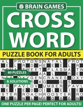 Paperback Crossword Puzzle Book For Adults: Crossword Puzzles Game For Every Level From Warm-Up To Difficult And Exciting Book for Adults With Solutions [Large Print] Book