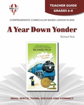 Paperback A Year Down Yonder - Teacher Guide by Novel Units Book