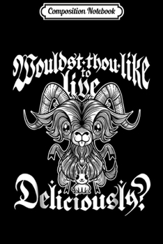 Paperback Composition Notebook: Blackcraft Cute Baphomet Black Phillip Satan Lucifer Journal/Notebook Blank Lined Ruled 6x9 100 Pages Book