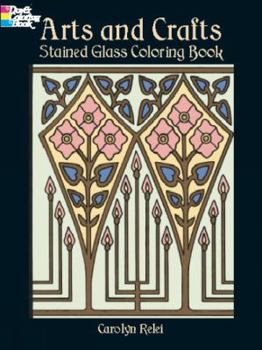 Paperback Arts and Crafts Stained Glass Coloring Book