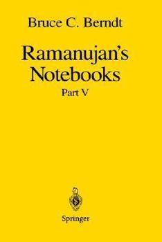 Hardcover Ramanujan's Notebooks: Part V Book