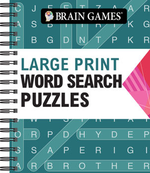 Spiral-bound Brain Games - Large Print Word Search (Arrow) Book