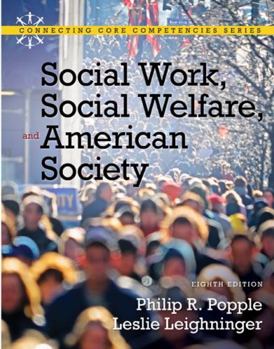 Paperback Social Work, Social Welfare and American Society Book
