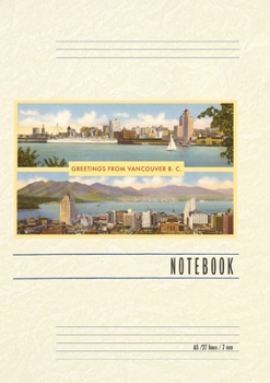 Paperback Vintage Lined Notebook Greetings from Victoria, BC, Canada Book