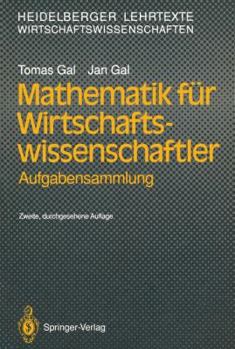 Paperback Mathematik Für Wirtschaftswissenschaftler: Aufgabensammlung [German] Book