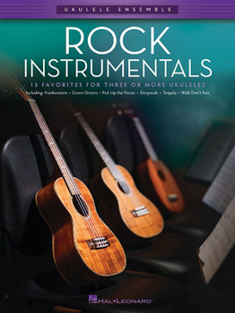 Paperback Rock Instrumentals: 15 Favorites for Three or More Ukuleles Book