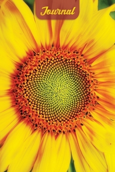 Sunflower Journal: Macro Flower Photography - College Ruled 6x9 Notebook