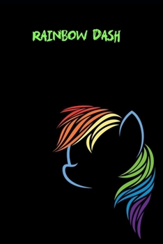 Paperback Rainbow Dash Notebook: Best Gift Notebook Large 6x9 100 pages Book