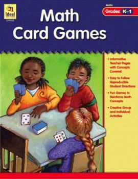 Paperback Math Card Games, Grades K-1 Book