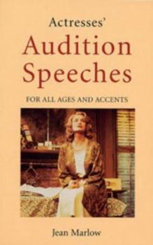 Paperback Actresses' Audition Speeches Book