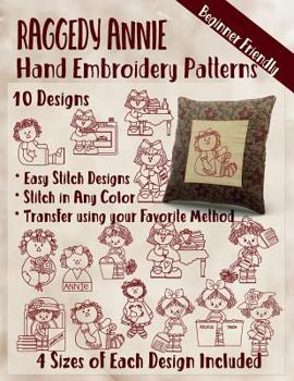 Paperback Raggedy Annie Hand Embroidery Patterns Book