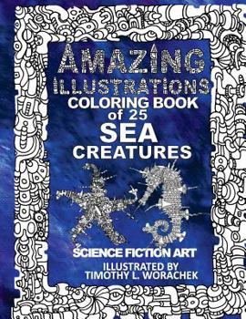 Paperback Amazing Illustrations-25 Sea Creatures Book