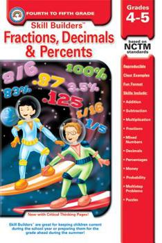 Paperback Fractions, Decimals & Percents, Grades 4 - 5 Book