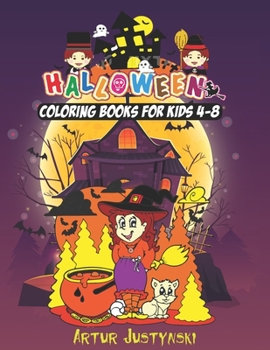 Paperback Halloween Coloring Book for Kids 4-8 Book