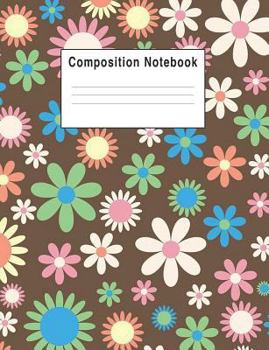 Paperback Composition Notebook: Floral All Over Print Book