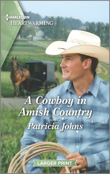 Mass Market Paperback A Cowboy in Amish Country: A Clean Romance [Large Print] Book