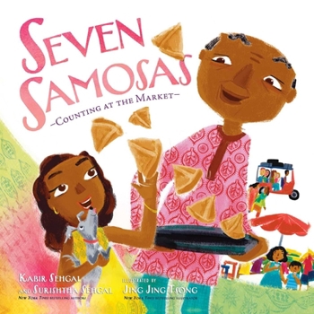 Hardcover Seven Samosas: Counting at the Market Book
