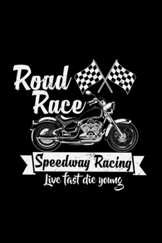 Paperback Road race speedway racing: 6x9 Speedway - dotgrid - dot grid paper - notebook - notes Book