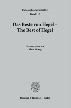 Hardcover Das Beste Von Hegel - The Best of Hegel. [German] Book