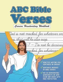 Paperback Cursive Handwriting Workbook: ABC Bible Verses: Christian Cursive Tracing Book with Reproducible Worksheets Book