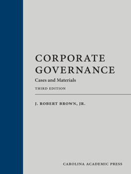 Hardcover Corporate Governance: Cases and Materials Book