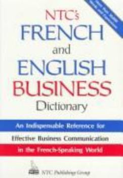 Paperback NTC French English Business Dictionary Book