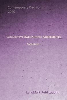Paperback Collective Bargaining Agreements: Volume 1 Book