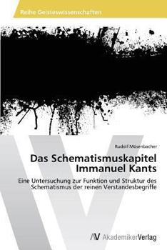 Paperback Das Schematismuskapitel Immanuel Kants [German] Book