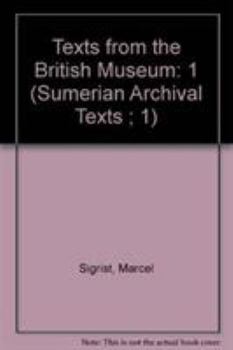Hardcover Texts from the British Museum: Vol. I Book