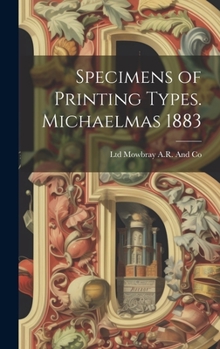 Hardcover Specimens of Printing Types. Michaelmas 1883 Book