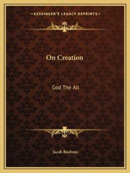 Paperback On Creation: God The All Book