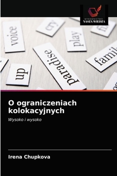 Paperback O ograniczeniach kolokacyjnych [Polish] Book