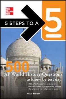 Paperback 500 AP World History Questions to Know by Test Day Book
