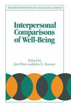 Printed Access Code Interpersonal Comparisons of Well-Being Book