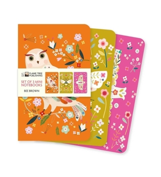 Misc. Bee Brown Set of 3 Mini Notebooks Book