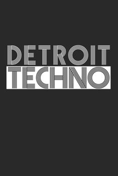 Detroit Techno: 6x9 Notebook ruled