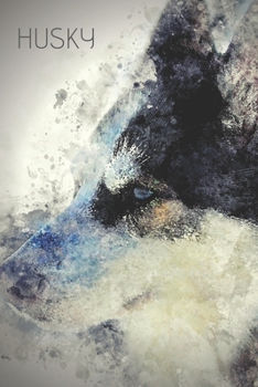 Paperback Husky Notebook: Animal, Nature, Environmental, Positive, Inspire, Notebook, Journal, Diary (110 Pages, Blank, 6 x 9) Book