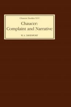 Hardcover Chaucer: Complaint and Narrative Book