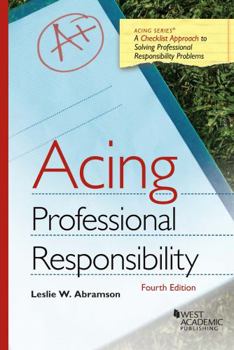 Paperback Acing Professional Responsibility (Acing Series) Book