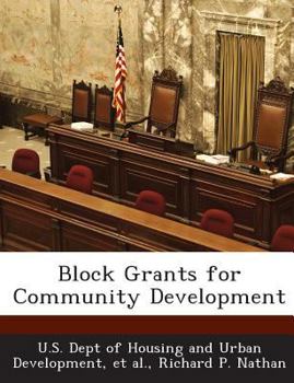 Paperback Block Grants for Community Development Book